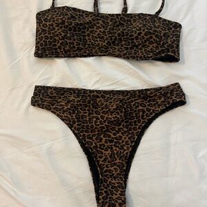 Leopard Print Bikini Set
